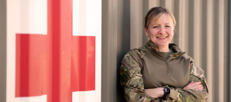 Army Reservist Medical Officer at Camp Shorabak, Afghanistan