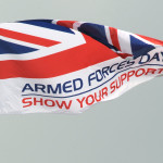 Armed Forces Day flag hoist