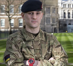  Reservist Corporal Ben Spittle, awarded the Queen’s Commendation for Valuable Service