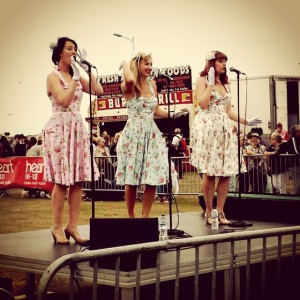 Singing group, The Marionettes, performing at the Weston-super-mare Air Day on Saturday 20 June 2015