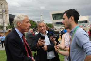 Earl Howe speaks to Liverpool media about today's announcement