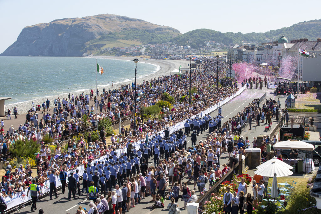 Armed Forces Day National Event parade in Llandudno, 2018.