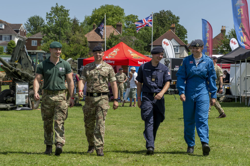 Personnel at the Armed Forces Day 2019. 