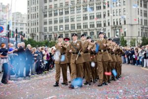 Image of Armed Forces Day parade.